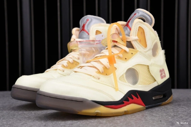 Reps TBK DH8565-100 OFF-WHITE Sail Jordan 5 Retro 0725